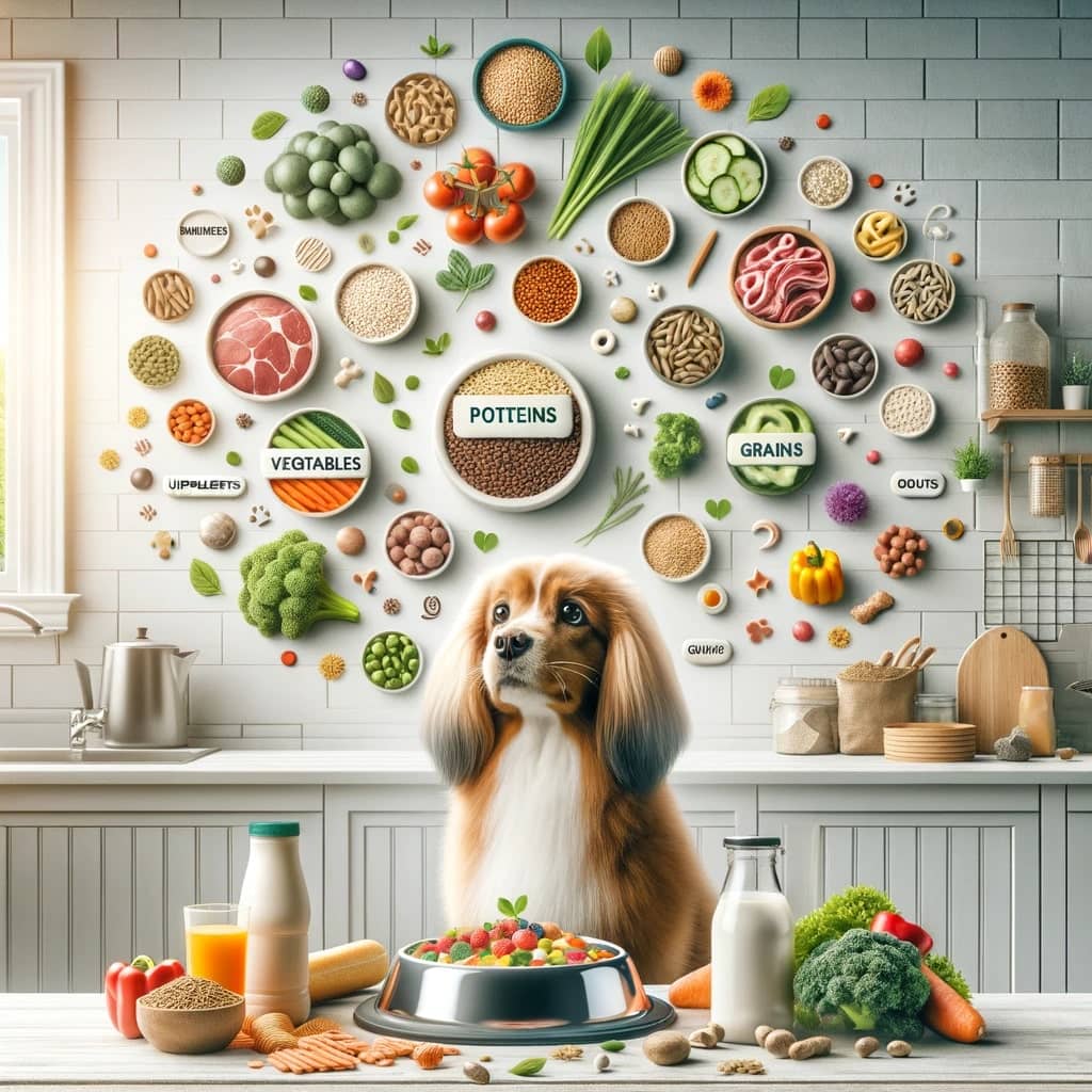 proper pet feeding nutrition in a visually engaging and educational manner